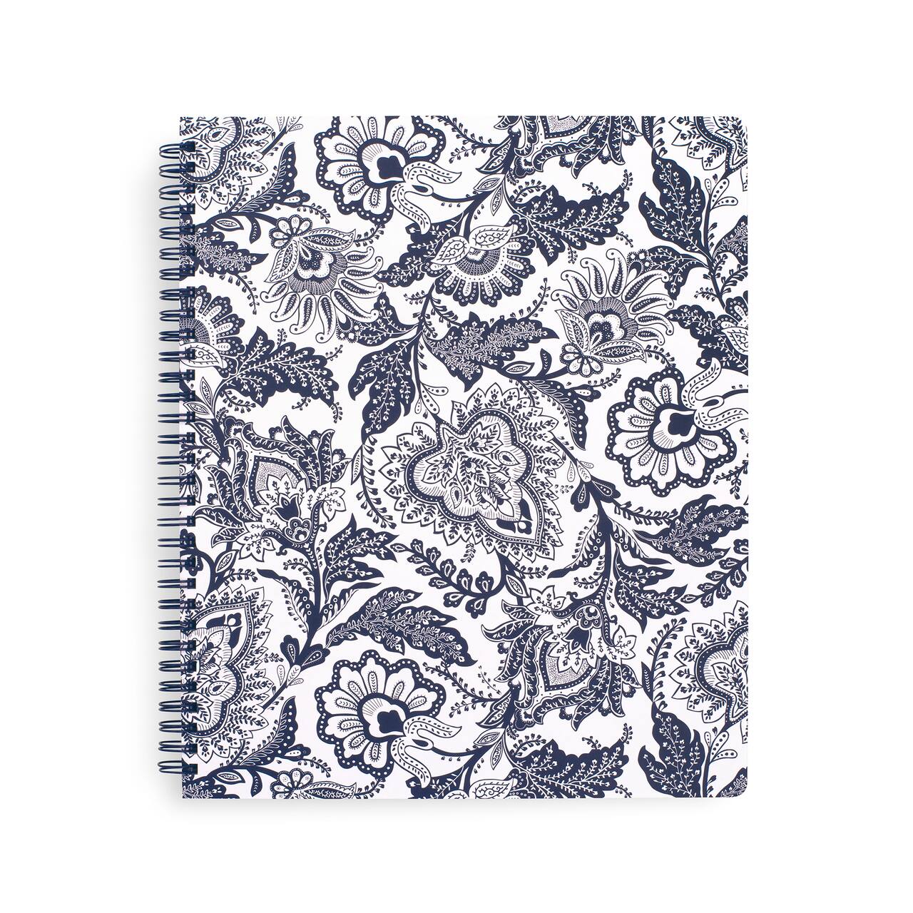 Vera Bradley® Java Navy & White Spiral Notebook with Pocket